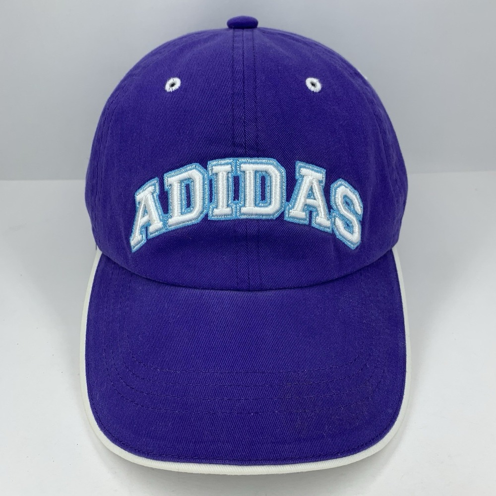 Adidas Women's Hat Purple Blue White Climalite Adjustable Baseball Cap